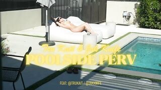 Caught My bffs brother jerking off to me by the pool