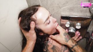 Deep in Her throat, deeper in Her pussy — ended on Her face