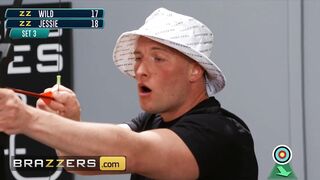 Brazzers - Sarah Jessie Tries To Sabotage Zac Wild's Shot By Putting His Dick Deep In Her Cute Ass