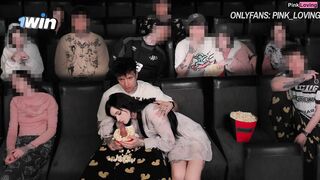 Surprised a girlfriend right in the movie theater - pinkloving