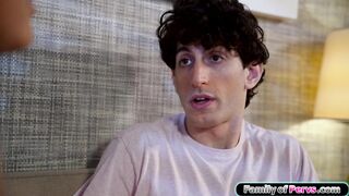 I wont say a thing if I can touch your big tits stepsister