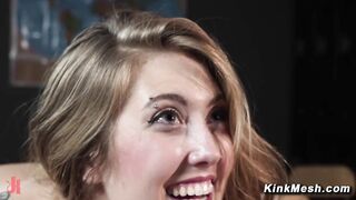 Dominant professor Sophia Burns spanks and anal toys student Electra Rayne