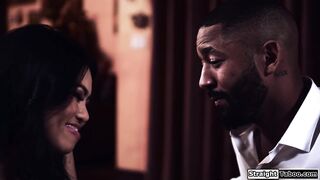 Rings off to fuck my wifes hot client with my big black cock