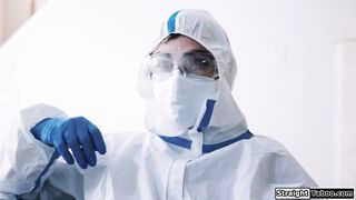 A pandemic will not stop the 2 horny lovers to have safe sex