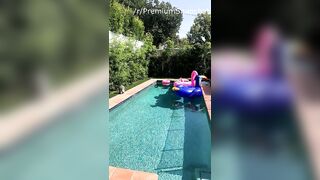 Heidi Grey Poolside Blowjob and Fucking