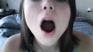 Stunning Teen Virtually Sucks Your Cock On Webcam