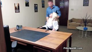 Principal fucking the slutty chemistry teacher so she can do her own thing