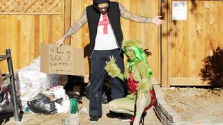 The Grinch couldnt ruin Christmas n now wants it up her ass